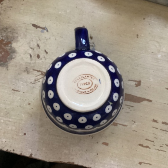 NEW Boleslawiec Polish pottery CUP + PLATE set - Picture 3 of 5